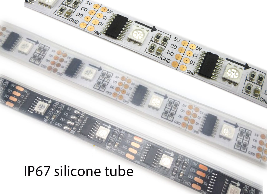 WS2801 Digital Addressable RGB Led Strip, 32LED/m, 5m/roll, 5V