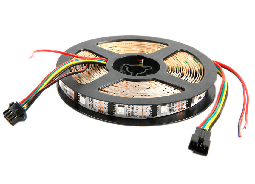 Digital RGB LED Weatherproof Strip - LPD8806 32 LED