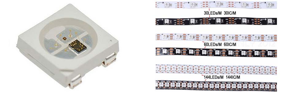 ws2812b addressable intelligent led chip 5v