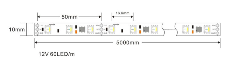 TM1814 Digital rgbw led strip