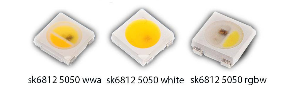 sk6812 wwa addressable led chip