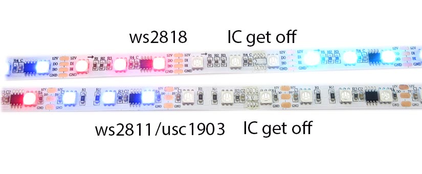 ws2818 vs ws2811 ucs1903 digital led strip